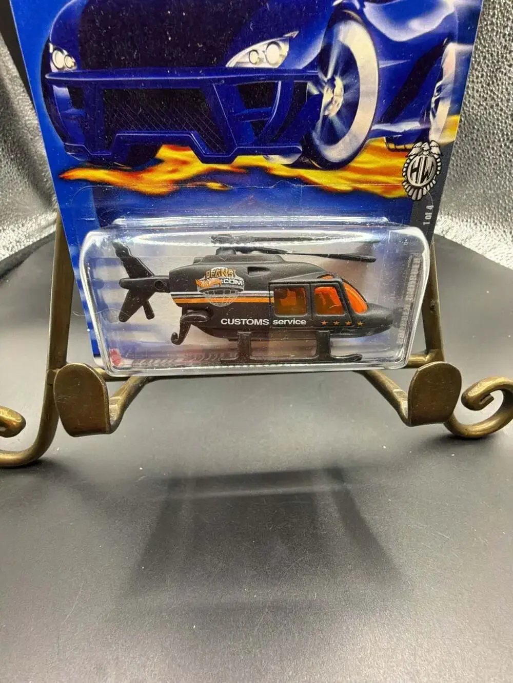 2002 Hot Wheels Collector No. 111 Propper Chopper Customs Service Helicopter